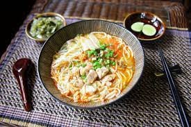 Shan noodles or Shan khao swé