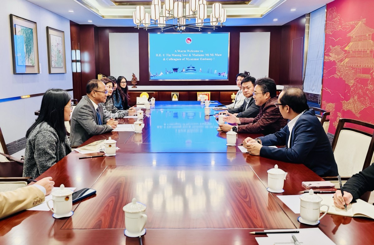 SG Shi Zhongjun Meets Ambassador U Tin Maung Swe of Myanmar to China