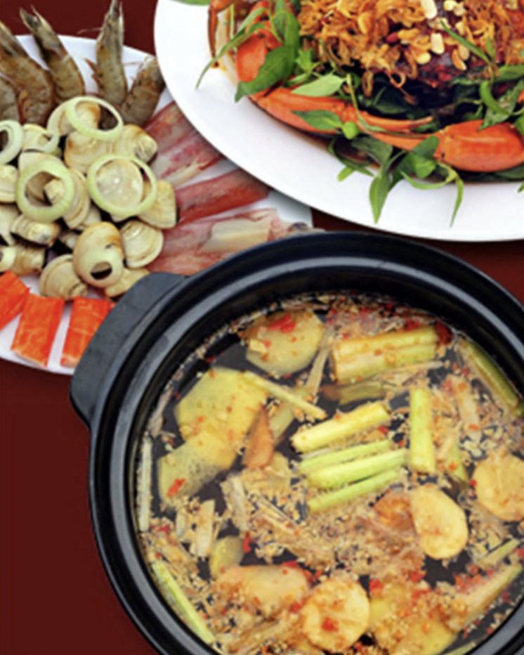 Lau mam – Mixed vegetables and meat hot pot
