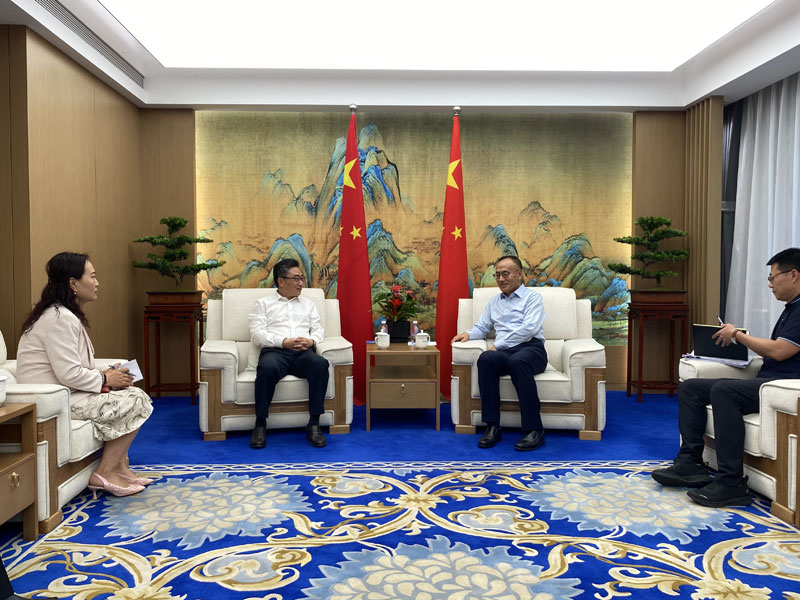 史忠俊秘书长拜会中国国家国际发展合作署署长陈晓东